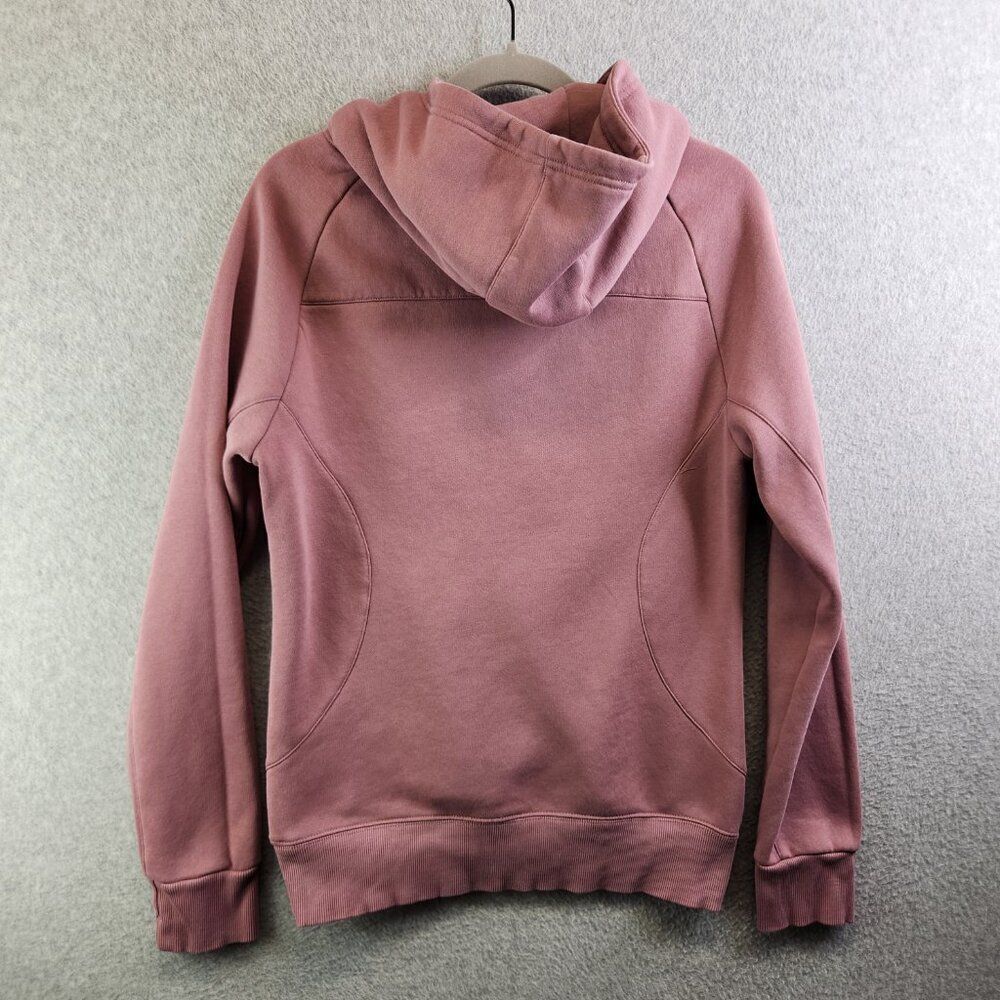 Buff Bunny Hoodie Womens M Pink Beyond Cowlneck Embossed Spellout Thumbholes - Picture 5 of 16